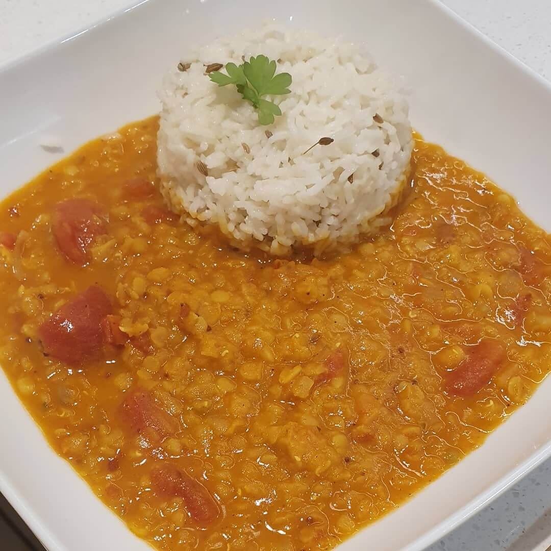 dhal and naan