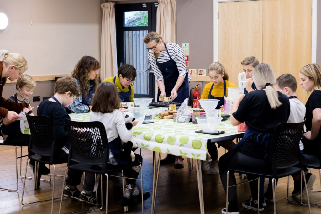 group cooking lesson
